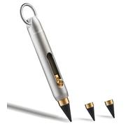 Gosera Stylo Sans Encre en Métal, Stylo Effaçable à Vie en Titane pour Croquis, Dessin, Écriture, Mini Crayon Mécanique.