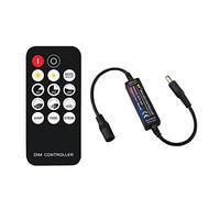 Gosera Télécommande LED DC5V-24V Gradateur Pièce Accessoire 14-Key Dimmable Connecteur Commutateur pour LED Strip Light