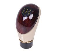 Gosera Universel Bois Cuir Grain Pommeau de Levier pour la voiture-camion Hot Rod vitesses Boite manuelle Trans