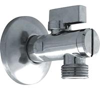 GOSHE Vanne d'angle 1/2 x 1/2" anti-calcaire avec rosace Valve d'angle Premium Chromé