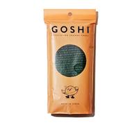 GOSHI Serviette de douche exfoliante - Gant de toilette exfoliant résistant aux déchirures pour tous types de peau - Vert mousse - Fabriqué au Japon