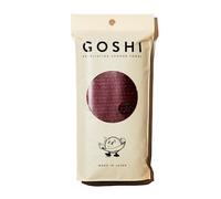 GOSHI Serviette de douche exfoliante - Gant de toilette exfoliant résistant aux déchirures pour tous types de peau - Rouge brique - Fabriqué au Japon