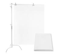 Goshoot 2x1.7 m Tissu diffuseur de lumière pour boîte à lumière, diffusion en soie en nylon blanc sans couture, produit de photographie, tentes d'éclairage portrait