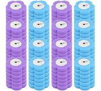 Goshoppers Lot de 96 têtes de rechange jetables pour brosse WC | Tête de brosse WC éponge de rechange pour un nettoyage hygiénique, sans mains sales et avec de l'air frais