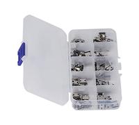 Goshyda 100 Pièces Type C USB Femelle Connecteur Ensemble Résistant à l'usure pour Ordinateurs, Souris, Claviers, Chargeurs, Acier Inoxydable Argent 1