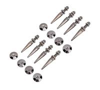 Goshyda 8 Pcs de Haut-Parleur Pics D'isolement avec Tapis de Coussinets de Base, Pointes Anti-Vibration Réglables pour Haut-parleurs HiFi, Subwoofers, Lecteurs DVD CD, Ponts à Bande