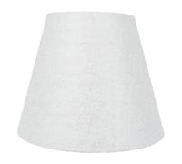 Goshyda Abat-jour de Remplacement en Tissu Lin pour Bases E27 E14, 5,12x9,06x6,69 Pouces, Estampage à Chaud, Crème pour Chambre à Coucher et Salon