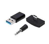 Goshyda Adaptateur Audio Bluetooth 5.0, Adaptateur de Micro 3,5 Mm, Kit de Conversion de Type C vers USB, Transmetteur de Casque sans Fil pour Console de Jeu, PC, Ordinateur Portable