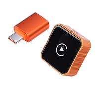 Goshyda Adaptateur de Voiture sans Fil 2 en 1 pour OSX pour Android Auto, Plug and Play, Dongle Convertit Le Filaire en sans Fil, Prend en Charge Bluetooth 2,4 GHz 5 GHz WiFi (Motif Blanc)