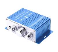 Goshyda Amplificateur Automatique de Voiture, HiFi Audio Musique CD DVD MP3 Lecteur FM Mini amplificateur Automatique de Voiture numérique(Bleu)