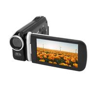 Goshyda Appareil Photo Numérique, Caméscope Vidéo 48MP 2,7K avec Zoom Numérique 18X, écran de Rotation 3 Pouces, Lumière D'appoint, Caméra de Vlogging Compacte pour Les Voyages