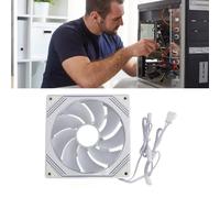 Goshyda ARGB Ventilateur de Châssis, 650 à 1850 TR/Min, Ventilateur de Refroidissement Silencieux pour Refroidisseurs de Processeur, Refroidisseurs d'eau, Boîtiers D'ordinateur, Prise en