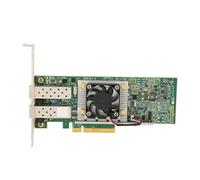 Goshyda BCM57810S Adaptateur Réseau convergé Ethernet Double Port SFP PCIe X8 avec Ventilateur de Refroidissement, Carte Réseau Ethernet Multifonction, 10 GbE pour Serveur et Ordinateur