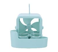 Goshyda Boîte de Refroidissement à Glace Suspendue pour Ventilateur électrique, Fixation pour Brise-vent avec 4 Tasses à Glace, Ajout de Refroidissement instantané pour l'été, Glacière Portable