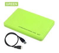 Goshyda Boîtier de Disque Dur USB3.0 Boîtier Externe Compact pour Ordinateur Portable de Bureau 2,5 Pouces HDD SSD Mobile, Plug and Play pour la Sauvegarde des Données Convient pour 8/10 Noir