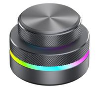 Goshyda Bouton Rotatif Multifonction, Contrôleur de Bouton Programmable RVB pour Wins Android OS X, 3 Modes de Connexion pour Le Multimédia, la Présentation et Le Montage Vidéo