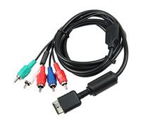 Goshyda Câble AV, Cordon Nègre AV Résistant aux Interférences Universelles du Signal de Vitesse élevée pour les Accessoires de Console de Jeu