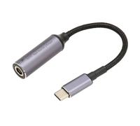 Goshyda Câble d'alimentation 100 W DC 6,0 Mm X 3,7 Mm vers Type C, Câble de Charge PD pour Tablettes, Ordinateurs Portables, Téléphones, Puce Intégrée, Large compatibilité, Matériau