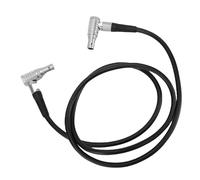 Goshyda Câble d'alimentation Mâle à Angle Droit à 2 Broches pour Liaison, Cordon d'alimentation de Caméra de 34.3 Pouces pour émetteur Vidéo de Caméra