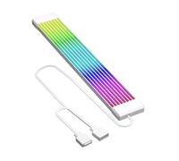 Goshyda Câble de Manchon D'extension ARGB, Couvercle D'extension d'alimentation ARGB Flexible 5V 3 Broches pour Carte Graphique de Carte Mère (X8 Plat (pour câble Simple ou Double à 8)