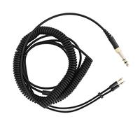 Goshyda Câble de Remplacement pour Casque 3,5 Mm vers Double 3,5 Mm, Durable et Flexible pour HE1000se HE6se, Longueur M, Noir