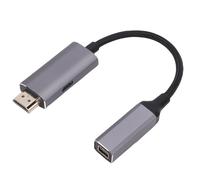 Goshyda Câble HDMI vers Mini DisplayPort, Cordon HDMI Unidirectionnel 1080P 60 Hz Mâle vers Mini DisplayPort Femelle, avec Câble USB, Plug and Play