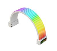 Goshyda Cache Câbles RVB pour Carte Mère GPU/24 Broches | Bande LED ARGB en Silicone, 132 LED, 5V 3 Broches RVB, Pliable à 360 Degrés pour Décor de Boîtier PC