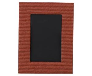 Goshyda Cadre Photo en Cuir, élégant Texture Unique Décorative (BROWN)