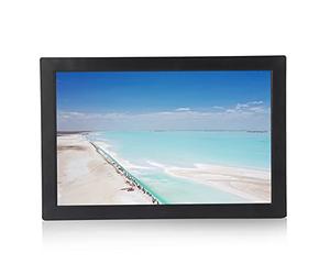 Goshyda Cadre Photo Numérique 17 Pouces, Résolution 17 Pouces HD 1440x900 Interface Multimédia Ablum Photo Numérique Écran d'image électronique Intelligent avec Télécommande(EU)