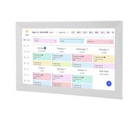 Goshyda Calendrier Numérique à écran Tactile de 15,6 Pouces, écran Intelligent HD 1080p Complet avec Contrôle WiFi et Application, Planificateur de Famille à Double Mode et Cadre Photo (Prise UE)