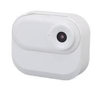 Goshyda Caméra d'action du Pouce avec Enregistrement Magnétique du Montage 1080p, 64 Go de Carrosserie Usée POV Type C Transfert pour Le VLog de Voyage de Moto à Vélo (White)