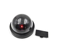 Goshyda Caméra de Vidéosurveillance Factice de sécurité en Forme de Dôme, Moniteur Antivol de Simulation Réaliste pour Les Familles, Les Centres Commerciaux, Les Usines et Les Entreprises, ABS Noir,