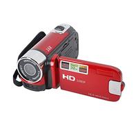 Goshyda Caméscope Vidéo, Enregistreur D'appareil Photo Numérique 4K 48MP DV avec écran Rotatif de 2,7 Pouces, Caméscope à Zoom Numérique 16X Prenant en Charge la Connexion USB à (Rouge)