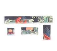Goshyda Capuchons de Touches Personnalisés, Petit Style de Jeu Compact, Couleurs Vives, Durables, Portables, Cool, pour Claviers Mécaniques