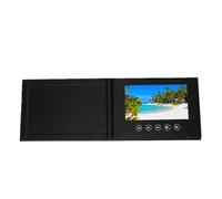 Goshyda Carte de Vœux Vidéo Personnalisable de 7 Pouces, Brochure Vidéo électronique avec Interface d'écran Couleur de Type C, Batterie Rechargeable de 1500 MAh, Lecture HD pour Anniversaire de