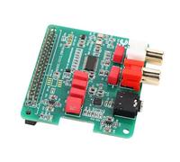 Goshyda Carte d'extension de Carte Son HiFi DAC Hat pour 3B Pi 4 5, Module DAC 384 KHz 32 Bits avec Amplificateur de Casque TPA6133
