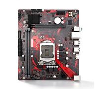Goshyda Carte Mère D'ordinateur H410M V3, Carte Mère LGA 1200 Socket pour Processeur Core I9 I7 I5 I3 Pentium Gold Celeron de 10e Génération, avec Mémoire DDR4 64 Go Double Canal