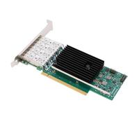 Goshyda Carte Réseau Ethernet 25G 4 Ports SFP28 PCIe X16, Compatible avec Support E810 Low Profile, Compatible 10/11, Serveur, VMware, RDMA, ISCSI, Jumbo Frame, PXE, DPDK, SR-IOV
