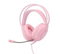 Goshyda Casque de Jeu Filaire 3,5 Mm, Son Surround 7.1, Casque de Jeu RVB avec Micro Antibruit, Pilote de 50 Mm, Coussinets en Mousse à Mémoire de Forme pour Commutateur PC, Expérience (Pink)