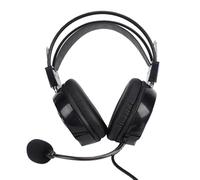 Goshyda Casque Filaire USB avec Microphone, Perche Flexible Rotative à 120°, Casque pour Ordinateur Portable avec Haut-parleurs HiFi, Idéal pour Les Cours en Ligne, Les Examens de