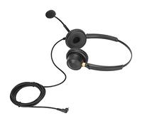 Goshyda Casque Téléphonique Antibruit, Casque Binaural pour Centre d'appels avec Prise Jack 2,5 Mm, Professionnel Double Face pour Le Service Client, Filaire Professionnel pour Une Utilisation au