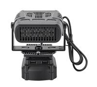 Goshyda Chauffage sans Fil alimenté par Batterie, Chauffage Silencieux Portable avec Rapide, 30 DB, 2 Vitesses pour Tente de Camping, Deux Ports de Charge USB, Protection contre la Surchauffe pour
