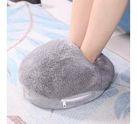 Goshyda Chauffe-pieds électrique pour Pieds, Coussin Chauffe-pieds USB Portable de 50 ℃ à 60 ℃, pour le Bureau, la Maison, Sous le Bureau (GRAY)