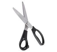 Goshyda Ciseaux à Cranter à Bord Rond/triangulaire pour Couture, Lames en Acier Inoxydable de 3 à 7 Mm, 23 Cm, pour Projets de Quilting et de Couture (5 millimètres)