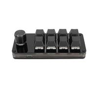 Goshyda Clavier de Jeu à Une Main, Programmation Macro Personnalisable à 8 Touches et 1 Bouton, Commutateur Bleu Remplaçable à Chaud, Séparation des Câbles du Clavier OSU