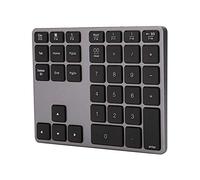 Goshyda Clavier numérique sans Fil, Clavier numérique Portable Bluetooth à 35 Touches avec Une capacité de Batterie de 300 mAh pour Ordinateur Portable Smartphone(Gris)