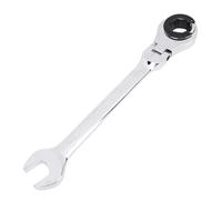 Goshyda Clé à Cliquet à Tête Flexible Ouverte de 19 Mm, clé à Cliquet à 72 Dents, Réglable à 180°, pour écrous de Conduites de Carburant, de Frein et de climatisation.