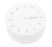 Goshyda Compte à Rebours Blanc avec Base Magnétique et Support, Cadran Rotatif, Minuterie de Cuisine de 1 à 90 Minutes, Minuterie d'étude Antidérapante en Silicone pour la Cuisine, Le Fitness, Les