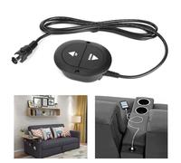 Goshyda Contrôleur Manuel de canapé électrique à 2 Boutons, Interrupteur de Commande de Fauteuil Inclinable à 5 Broches, Conception Durable en ABS avec Câble d'extension pour Appareil Ménager