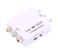Goshyda Convertisseur de Format PAL/NTSC, Adaptateur de Convertisseur Mutuel Mini PAL NTSC avec Résolution 1080P, Vidéo Numérique Plug and Play pour Lecteur DVD, Systèmes TV, Projecteur